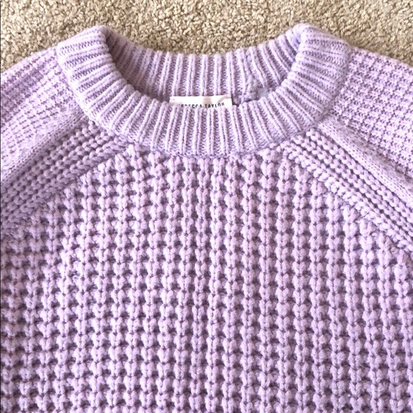 Rebecca Taylor light purple chunky sweater - Picture 6 of 8